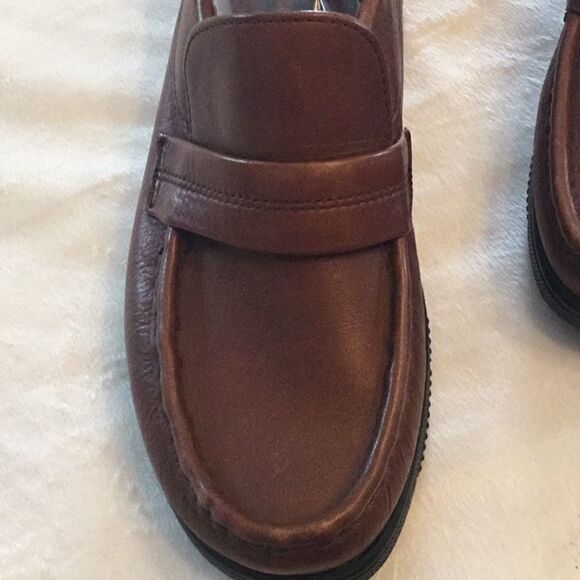 Men’s brown leather loafers in 10M by DEXTER main image 9